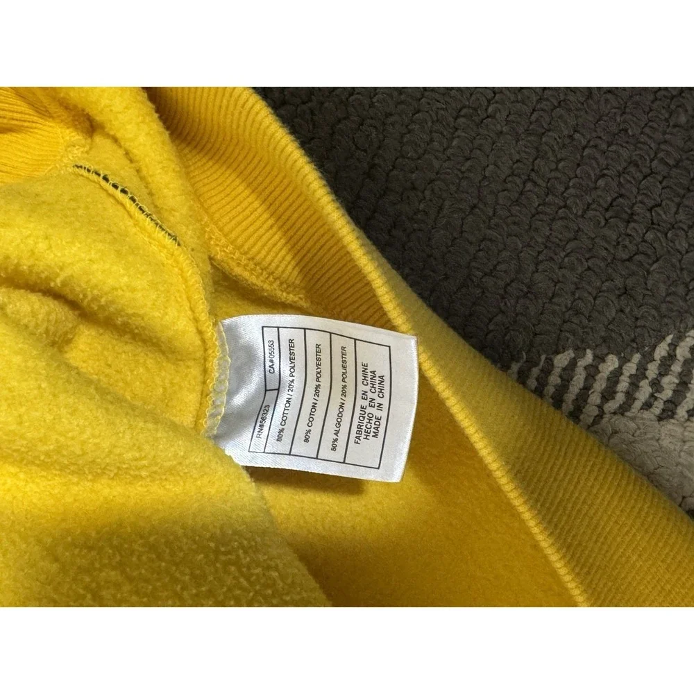 Vintage‎ Michigan University Nike Center Swoosh Yellow M Hoodie Y2k Shoulder Zip